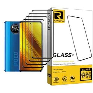 Randika Randika Glass MIX004 Screen Protector For Xiaomi Poco X3 NFC Pack Of 4