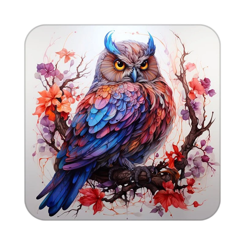 زیر لیوانی کاکتی طرح حیوانات رنگی مدل mp26555