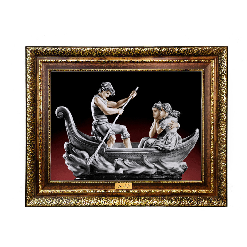 تابلو فرش ماشینی نقش نگار رضوی طرح تندیس کد 1394H