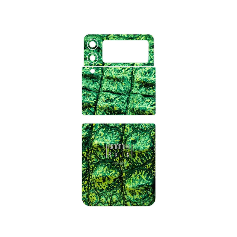 برچسب پوششی ماهوت مدل Crocodile Skin مناسب برای گوشی موبایل سامسونگ Galaxy Z Flip3 5G