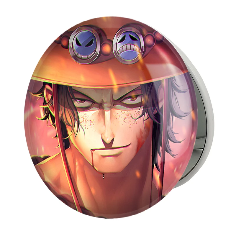 آینه جیبی خندالو طرح پرتگاس دی ایس انیمه وان پیس One Piece مدل تاشو کد 11429 