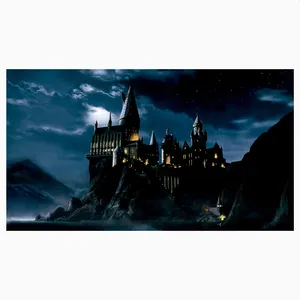 فرش پارچه‌ای مدل فرشینه طرح قلعه جادویی کد AR3059080