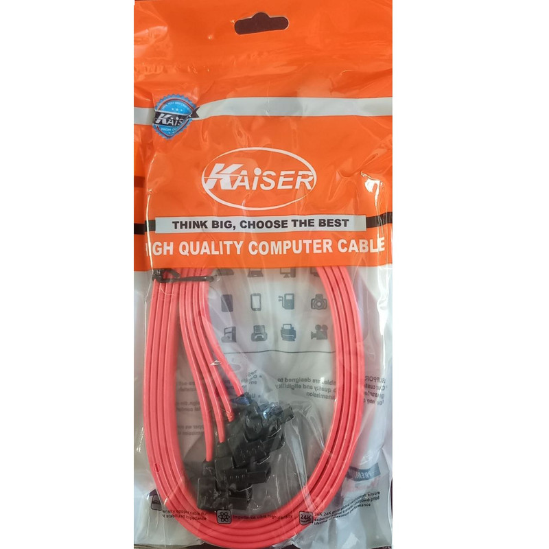 کابل دیتا SATA کایزر مدل ka4 بسته 4 عددی