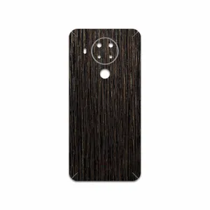 MAHOOT Dark-Gold-Stripes-Wood Cover Sticker for Nokia 5.4