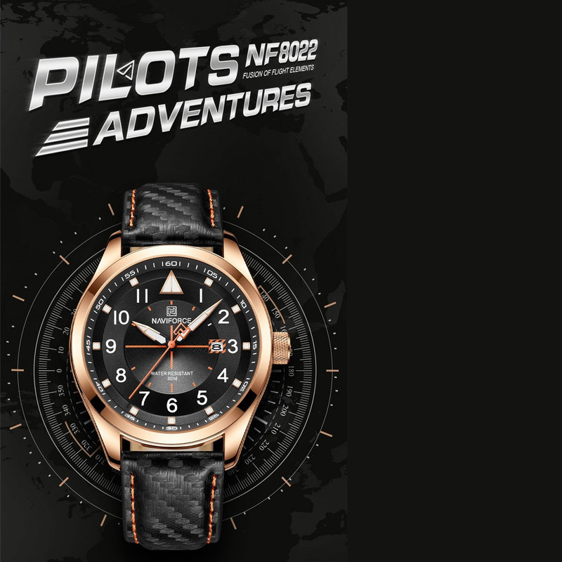 ساعت مچی عقربهای مردانه نیوی فورس مدل NF8022RGB ساعت مچی عقربهای مردانه نیوی فورس مدل NF8022RGB