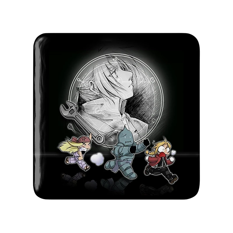 مگنت خندالو طرح ادوارد و آلفونس و وینری انیمه کیمیاگر تمام فلزی Fullmetal Alchemist کد 12674