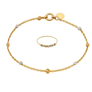 نیم ست طلا 18 عیار زنانه گالری طلای همراز مدل البرنادو