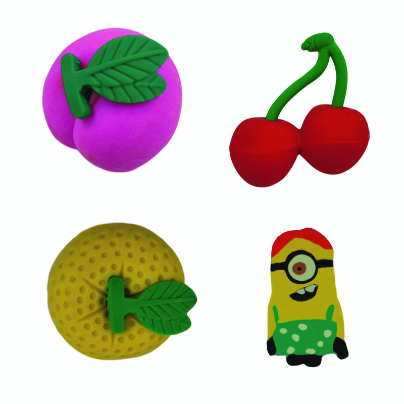 پاک کن مدل میوه و مینیون بسته 4 عددی