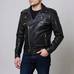 کت چرم مردانه مدل نگان