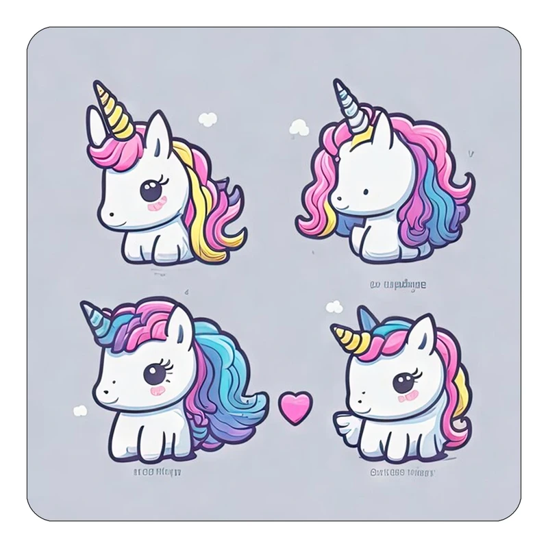 مگنت کاکتی طرح اسب تک شاخ و یونیکورن مدل mp30578