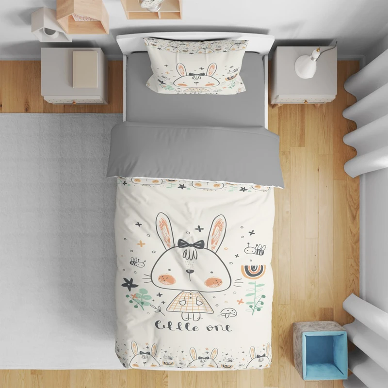 سرویس روتختی مدل خرگوش 4447 یک نفره 5 تکه