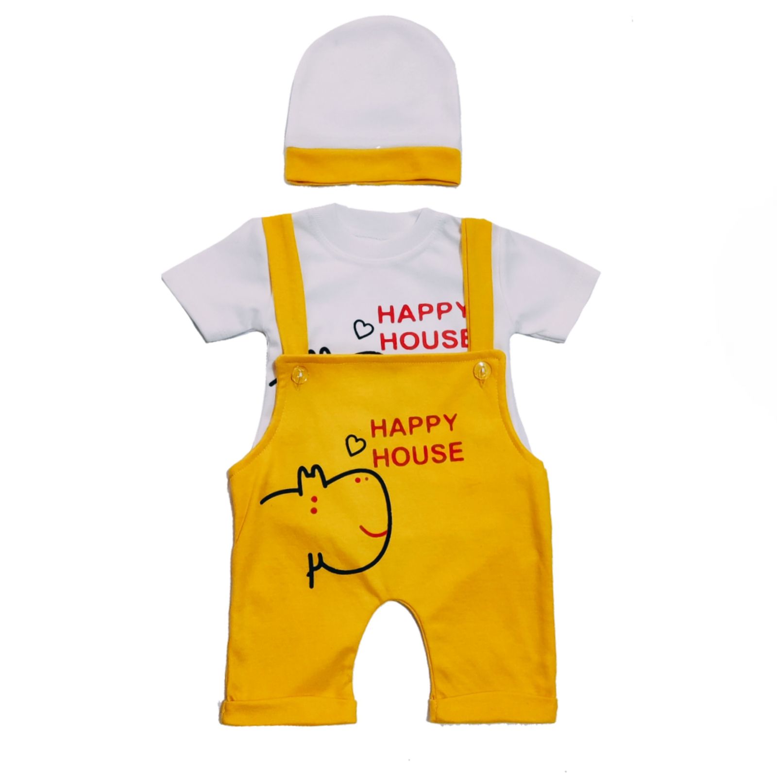 ست 3 تکه لباس نوزادی سرینیکو مدل Happy کد B02 -  - 5