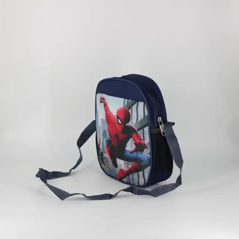 کوله پشتی طرح مردعنکبوتی به همراه جامدادی و کیف غذا