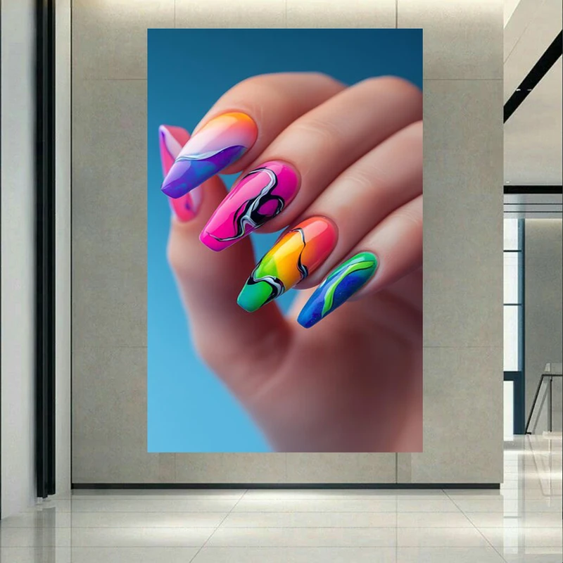 پوستر طرح لاک دیزاین گرادیان مدل رگه مشکی کد AR303461