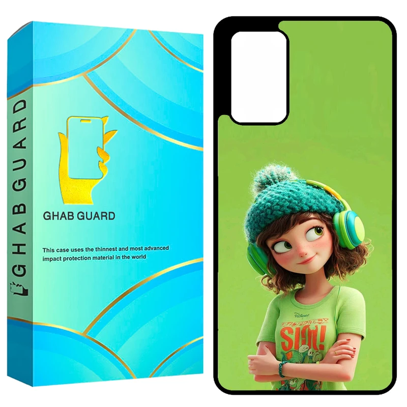 کاور قاب گارد طرح دختر مدل GCHPA72 مناسب برای گوشی موبایل سامسونگ Galaxy A72 4G