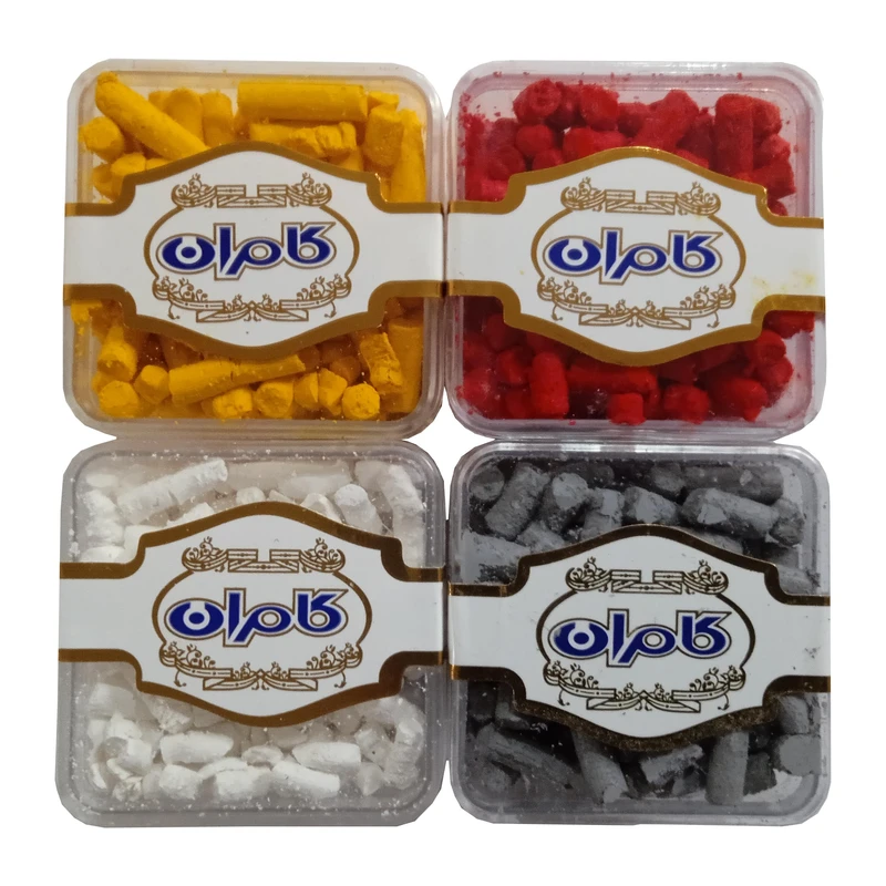 رنگ تزيين شمع كامران مدل f45 بسته 4 عددي