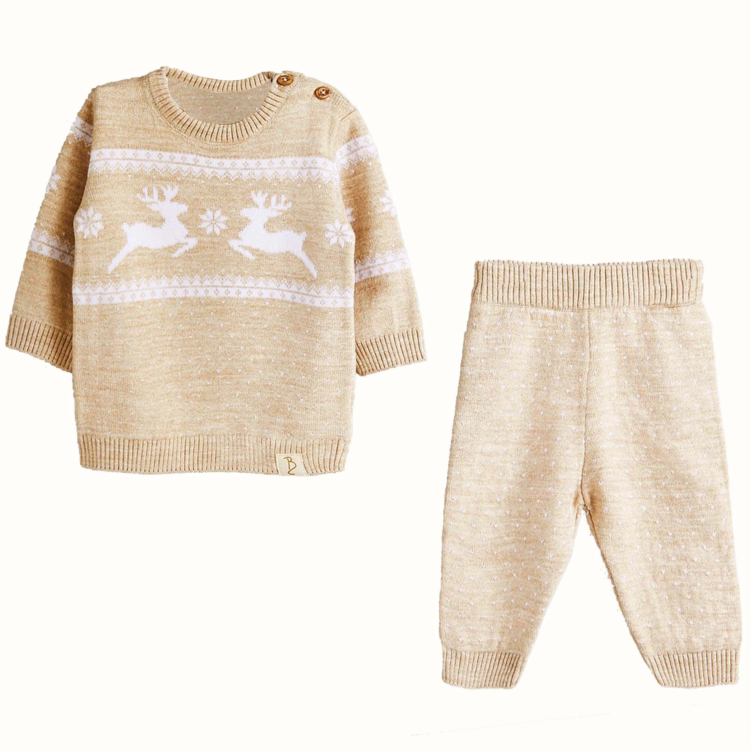 ست سویشرت و شلوار نوزادی جورج مدل GEM799222