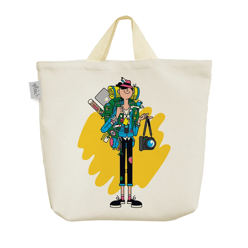 ساک خرید خندالو مدل عکاس جهانگرد کد 3002