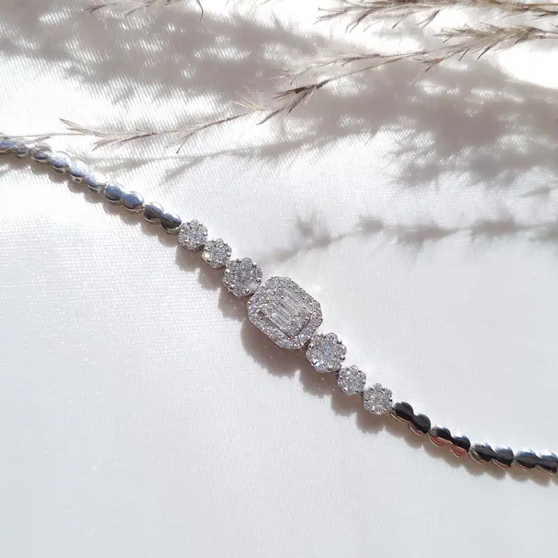 نیم ست نقره زنانه جی تی ای مدل A_2025