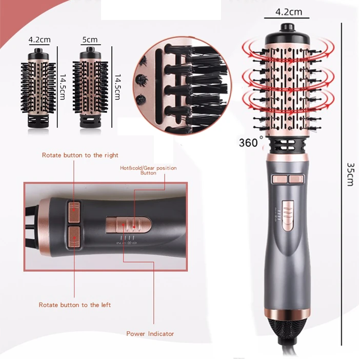 عکس شماره 8 : سشوار برس دار چرخشی انزو پروفیشینال مدل en-742