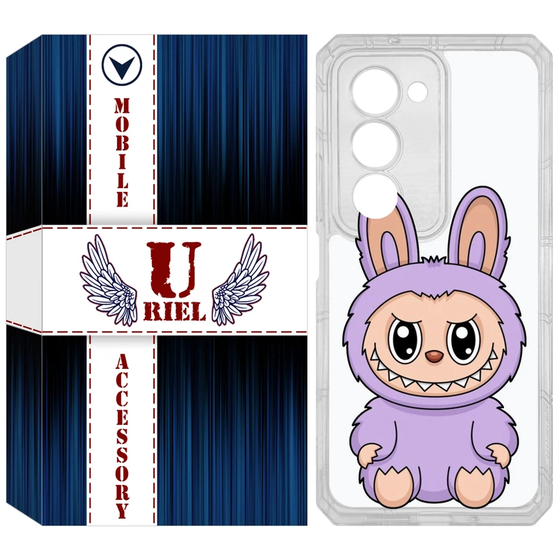 کاور یوریل مدل Clear کد 130 طرح لبوبو Labubu مناسب برای گوشی موبایل شیائومی Redmi 15 4G