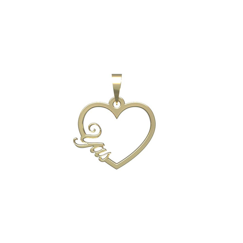 آویز گردنبند طلا 18 عیار زنانه مدوپد مدل اسم یاس yas کد PB1-10064