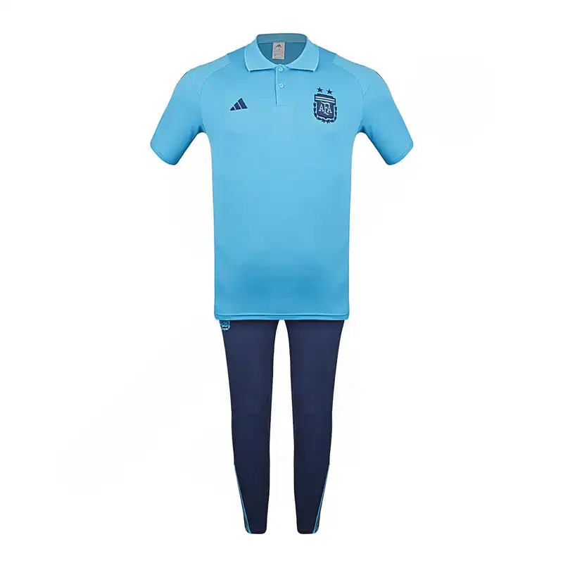 ست پولوشرت و شلوار ورزشی مردانه مدل فوتبال هتلي تيم ملي آرژانتين NK-8089