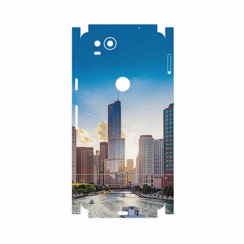 برچسب پوششی ماهوت مدل City of Chicago-FullSkin مناسب برای گوشی موبایل گوگل Pixel 2