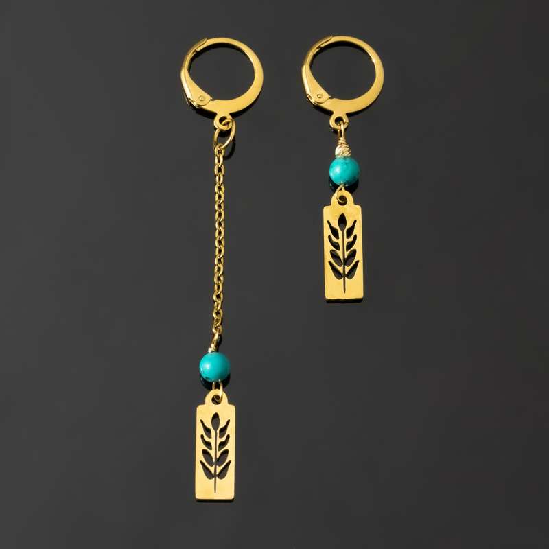 گوشواره طلا 18 عیار زنانه مدل TH128