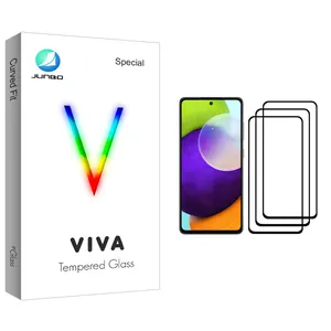 Junbo Viva Glass Screen Protector For Samsung Galaxy A52 Pack Of 3