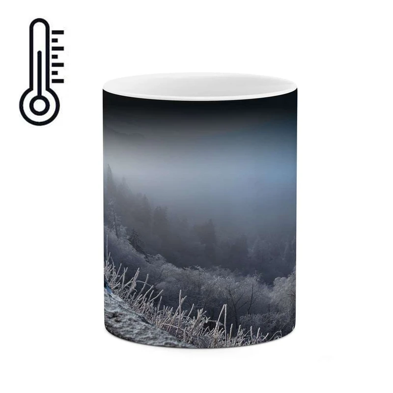 ماگ حرارتی کاکتی مدل منظره برفی کد mgh15068