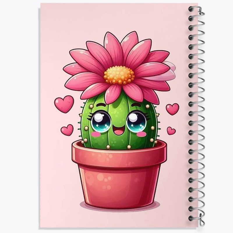 دفتر نقاشی 50 برگ خندالو طرح کاکتوس کیوت کد N1963