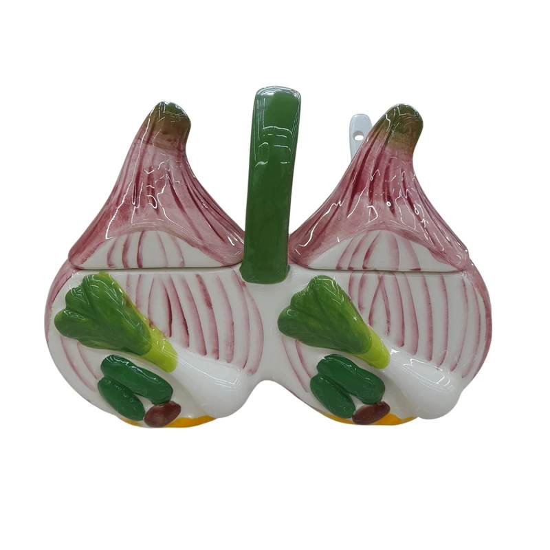 ست جا ادویه ۵ پارچه مدل twin طرح سبزیجات