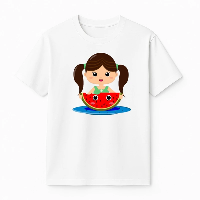 تی‌شرت آستین کوتاه دخترانه مدل یلدایی کد v41