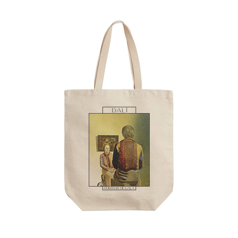 ساک خرید ترمه طراحان ایده مدل پرتره گالا از دالی کد art0743 - L