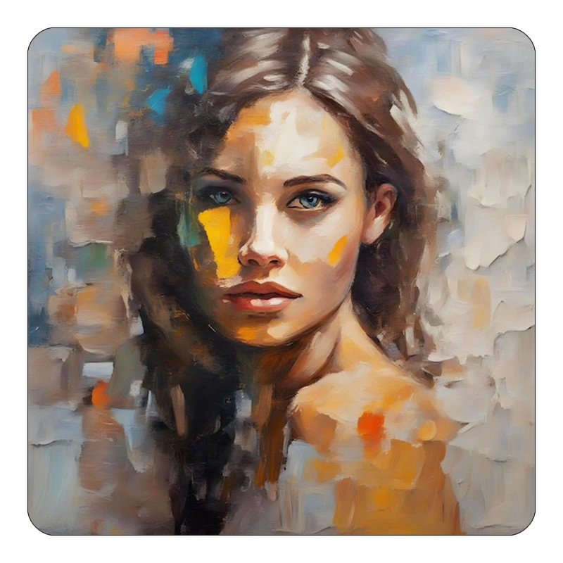 مگنت کاکتی طرح نقاشی رنگ روغن مدل mp70754