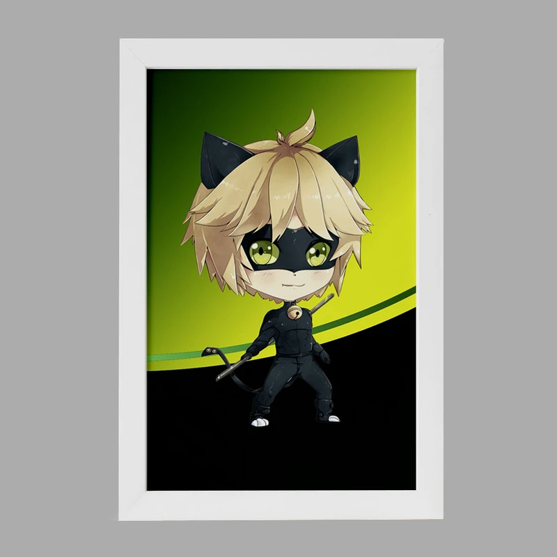 تابلو خندالو مدل پسر گربه ای کد 25016