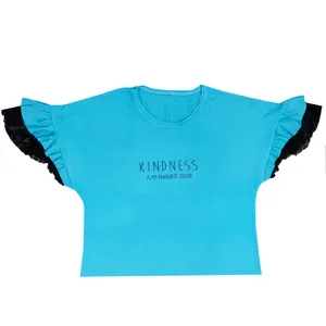 بلوز آستین کوتاه زنانه مدل چین دار