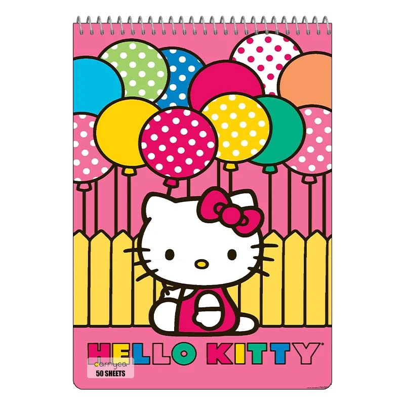 دفتر نقاشی 50 برگ سیمی کارنیکا طرح هلو کیتی hello kitty کد 98640