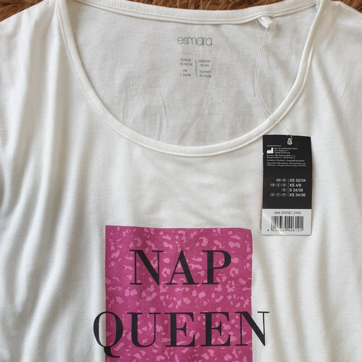 تی شرت آستین کوتاه زنانه اسمارا مدل NAP