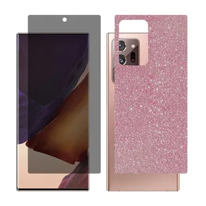 Glass Together model privacy glass screen protector suitable for Samsung Galaxy Note20 Ultra 5G mobile phone with cover sticker on the back of the phone