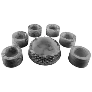 مجموعه ظروف هفت سین 7 پارچه مدل شبنم