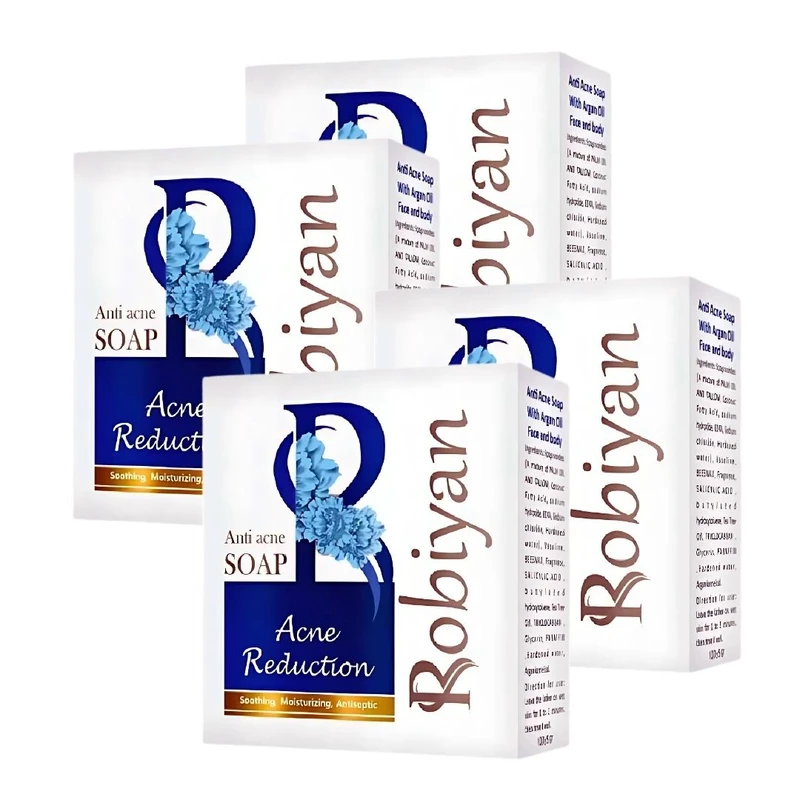 صابون شستشو روبیان مدل ضدجوش وزن 100 گرم مجموعه 4 عددی