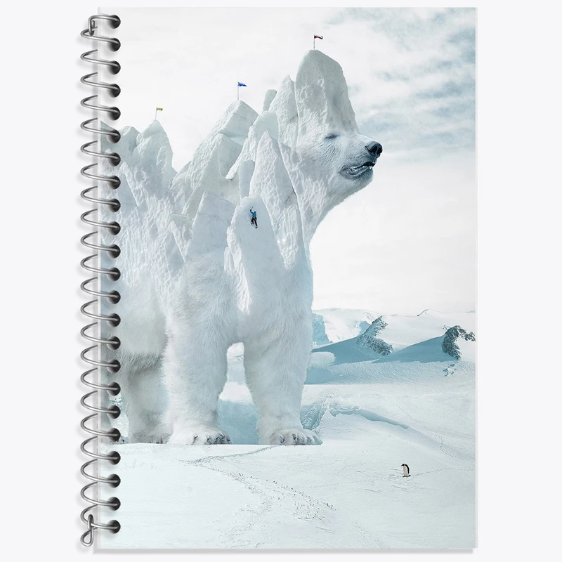 دفتر لغت 50 برگ خندالو طرح خرس قطبی کد F37