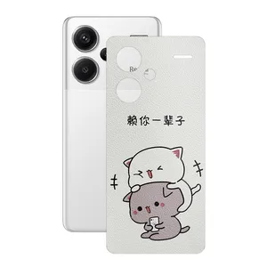 Remax cover sticker Leth model Mochi cat design suitable for Xiaomi Redmi Note 13 Pro Plus mobile phone