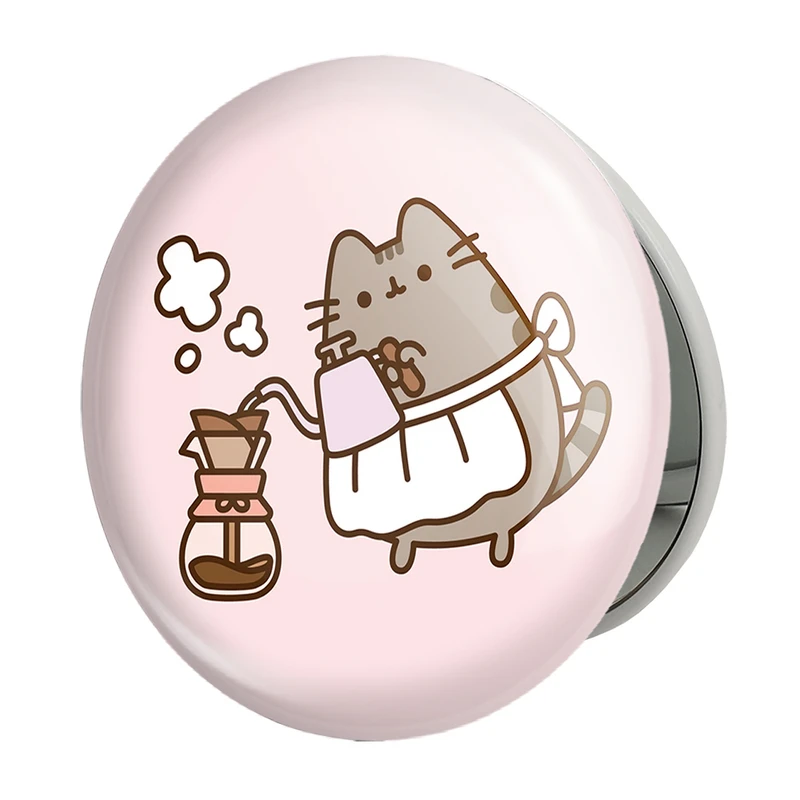 آینه جیبی خندالو طرح کافی شاپ قهوه مدل تاشو کد 27517 