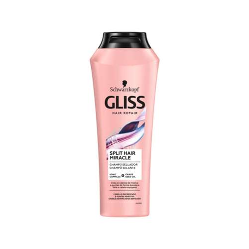 شامپو تقویت کننده و ترمیم کننده مو گلیس مدل Split Hair Miracle حجم 370 میلی لیتر