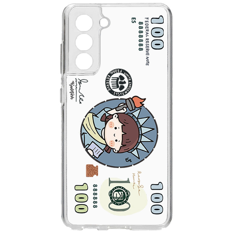 کاور طرح Funny Dollar مناسب برای گوشی موبایل سامسونگ  Galaxy S21 Fe