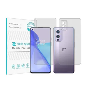 Rockspace transparent screen protector HyGEL model suitable for OnePlus 9 mobile phone with back protector