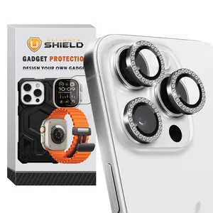 Ultimate Shield Ring Diamond UL Camera Lens Protector For Apple iPhone 15 Pro / 15 Pro Max